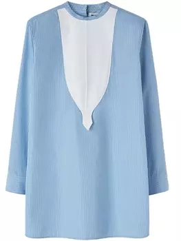Поплиновая блузка Jil Sander, синий