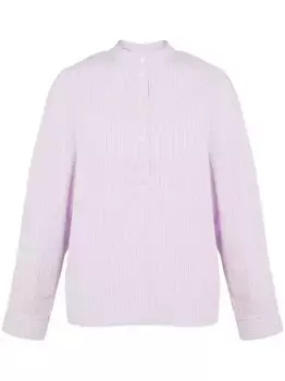 Поплиновая блузка в полоску YVES SALOMON, розовый