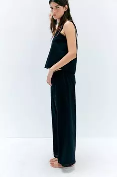 Поплиновая пижама H&M, черный