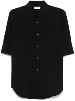 Поплиновая рубашка Alexander McQueen, черный