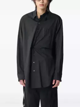 Поплиновая рубашка Ann Demeulemeester, черный
