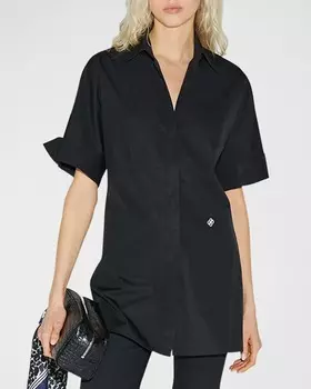 Поплиновая рубашка Antonia на пуговицах CALLAS Milano