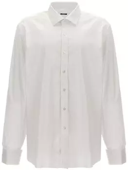 Поплиновая рубашка Barba, белый