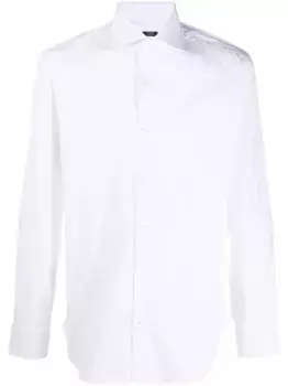 Поплиновая рубашка Barba, белый