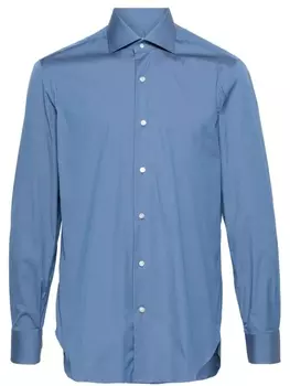Поплиновая рубашка Barba, синий