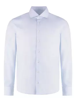 Поплиновая рубашка Bastoncino, синий