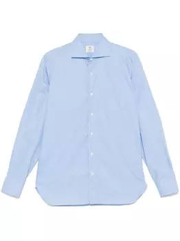 Поплиновая рубашка Borrelli, синий