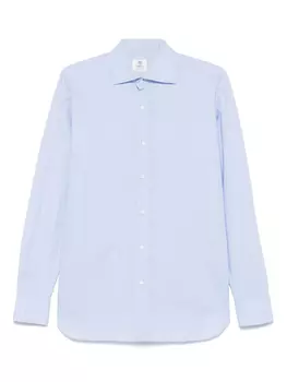 Поплиновая рубашка Borrelli, синий