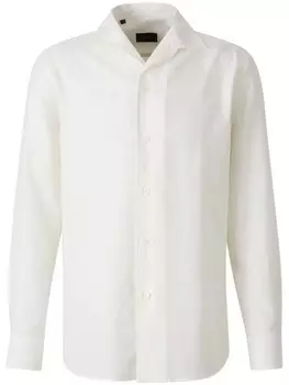 Поплиновая рубашка Brioni, белый