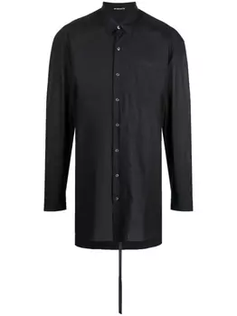 Поплиновая рубашка Cesar с длинными рукавами Ann Demeulemeester, черный