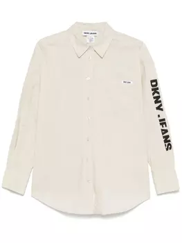 Поплиновая рубашка DKNY, нейтральный