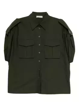 Поплиновая рубашка Elie Saab, зеленый