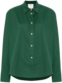 Поплиновая рубашка Forte Forte, зеленый