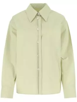 Поплиновая рубашка Jil Sander, зеленый