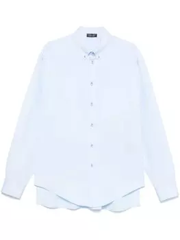 Поплиновая рубашка Mugler, синий