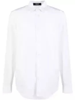 Поплиновая рубашка на пуговицах VERSACE, белый