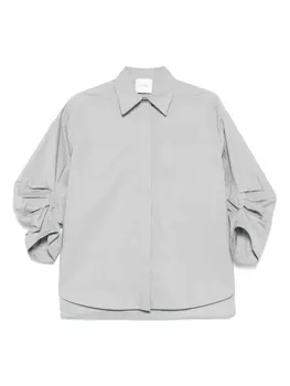 Поплиновая рубашка Nude, серый
