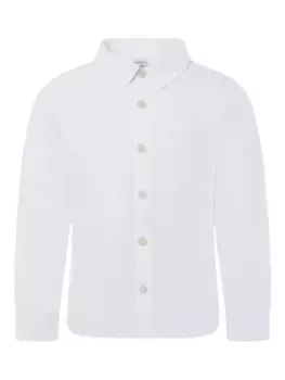 Поплиновая рубашка Petit Bateau, белый