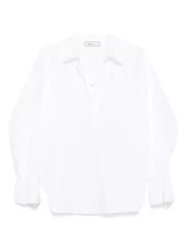 Поплиновая рубашка поло Blumarine, белый