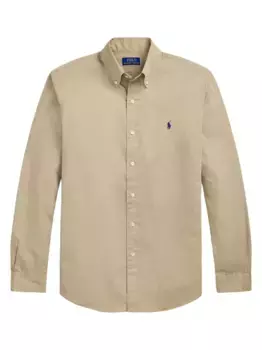 Поплиновая рубашка POLO RALPH LAUREN, коричневый