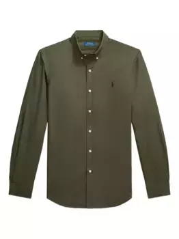 Поплиновая рубашка POLO RALPH LAUREN, зеленый