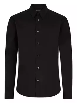 Поплиновая рубашка Roberto Cavalli, черный