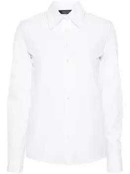 Поплиновая рубашка с бисером Fabiana Filippi, белый