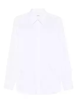Поплиновая рубашка с длинными рукавами Lardini, белый
