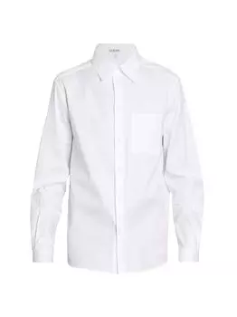 Поплиновая рубашка с карманами Anagram Loewe, белый