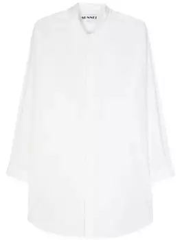 Поплиновая рубашка с логотипом Sunnei, белый