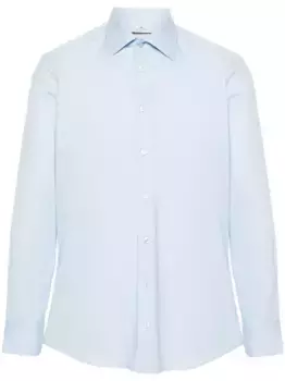 Поплиновая рубашка с отложным воротником ETRO, синий
