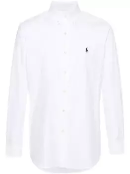 Поплиновая рубашка с вышивкой Polo Pony POLO RALPH LAUREN, белый