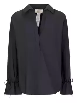 Поплиновая рубашка с завязками BLUMARINE