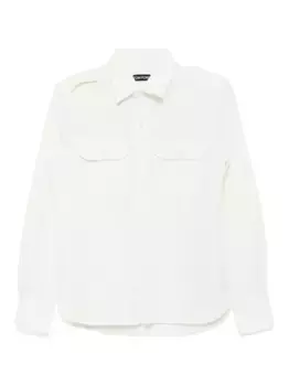 Поплиновая рубашка TOM FORD, нейтральный
