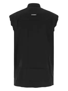 Поплиновая рубашка VETEMENTS, черный