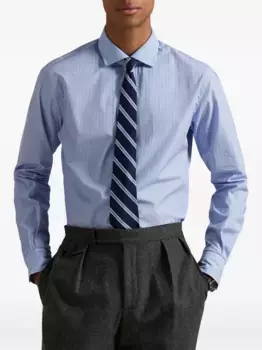 Поплиновая рубашка в клетку POLO RALPH LAUREN, синий