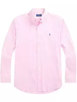 Поплиновая рубашка в полоску POLO RALPH LAUREN, розовый