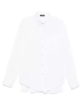 Поплиновая рубашка в тонкую полоску Mugler, белый