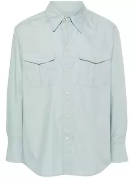 Поплиновая рубашка Western LEMAIRE, синий