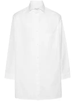 Поплиновая рубашка Yohji Yamamoto, белый