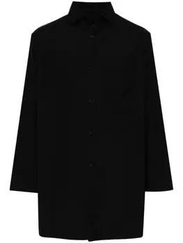 Поплиновая рубашка Yohji Yamamoto, черный