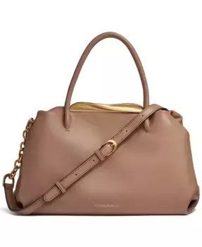 Поплиновая сумка-саквояж Donna Karan New York, коричневый/бежевый