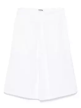 Поплиновая юбка JIL SANDER, белый