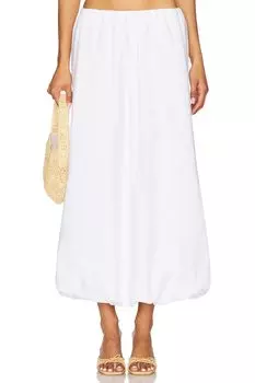 Поплиновая юбка-пузырь Enza Costa, white