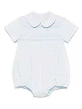 Поплиновое боди Fendi Kids, синий