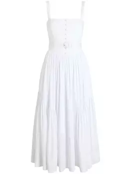 Поплиновое платье Amber А-силуэта Cinq A Sept, белый