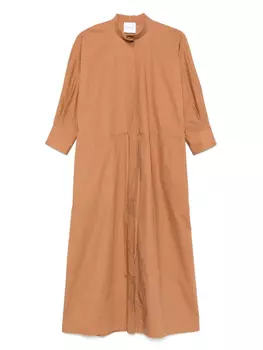 Поплиновое платье макси Nude, коричневый