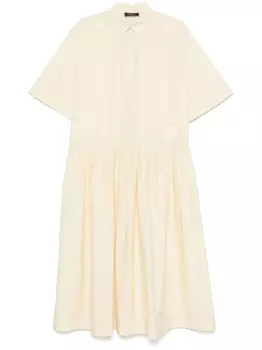 Поплиновое платье миди Fabiana Filippi, нейтральный