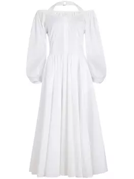 Поплиновое платье Patou, белый