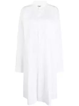Поплиновое платье-рубашка миди COMME DES GARCONS, белый